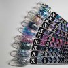 Glitter FOX Glow Glitter Gel №004 pink with holographic sparkles 5 ml - Фото №3