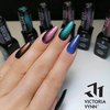 Гель лак Victoria Vynn COLOR 232 Cat Eye Mokait розово-янтарный 8ml - Фото №2