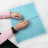 Бумажные коврики для маникюра TUFI profi PREMIUM одноразовые ламинированные влагостойкие голубой 40х32 см 50 шт (0104201) - Фото №2