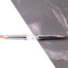Кисть для акрила KOMILFO Double Acrylic 6 (Колонок)/Gel flat 6 (Нейлон) - Фото №5