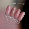 Гель для наращивания DARK Medium Gel №10 розовый 15 мл - Фото №2