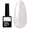 База NAILSOFTHEDAY Potal №15 молочный с разноцветной поталью 10 мл - Фото №1