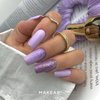 Гель-лак MAKEAR Diamond S46 светло-фиолетовый с блестками 8 мл - Фото №2