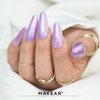 Гель-лак MAKEAR Glossy 403 сиреневый с блестками 8 мл - Фото №3