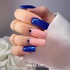 Гель-лак MAKEAR Diamond S41 насыщенный синий с блестками 8 мл - Фото №2