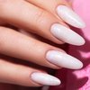 Гель для наращивания Victoria Vynn EASY FIBER GEL Sparkle Milky белый c микроволокнами и блестками 50 мл - Фото №2