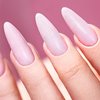 Гель для наращивания Victoria Vynn EASY FIBER GEL Sparkle Pink розовый c микроволокнами и блестками 50 мл - Фото №2
