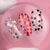 Топ NAILSOFTHEDAY Kupidon top 06 с черными и голографическими сердцами без липкого слоя 10 мл - Фото №3