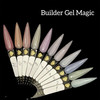Гель для наращивания Crystal Builder Gel Magic №1 нежно-голубой с шиммером 15 мл - Фото №2