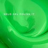 Гель-лак Touch Solo Gel Polish 17 однофазный 3в1 ярко-зеленый 9 мл - Фото №2