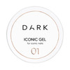 Гель для наращивания DARK Iconic Gel 01 прозрачный 15 мл - Фото №1