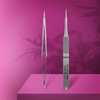 Professional hair tweezer with cuticle hook STALEKS  EXPERT 93 TYP 1 - Фото №2