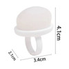 Щетка для удаления пыли с ногтей TUFI profi Белая (0329815) - Фото №3