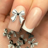 Nail art Molly Nails black and white bows 30 pcs - Фото №4