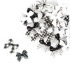 Nail art Molly Nails black and white bows 30 pcs - Фото №3