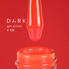 Гель-лак DARK New collection 105 неоновый красно-оранжевый 10 мл - Фото №2