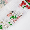 Nail art in a box cherry blossoms with zircons mixed colors 30 pcs - Фото №2