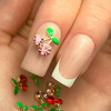 Nail art in a box cherry blossoms with zircons mixed colors 30 pcs - Фото №5