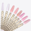Acrylic gel for nails F.O.X Poly Gel Nano 007 nude with shimmer 15 ml - Фото №2