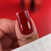 Гель-лак BIBLIOTEKA RED SPECTRUM 44 Crimson плотный пигментированный красный 10 мл - Фото №3