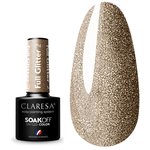 Лак гибридный Claresa FULL GLITTER 2, блестящий металл, 5г