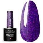 Лак для ногтей Claresa GALAXY гибридный фиолетовый, 5г