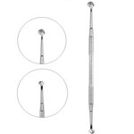 Ложка косметологическая двусторонняя Staleks EXPERT 20 TYPE 2 (Уно+кругл шумовка 19 отверстий)