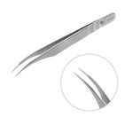 Professional eyelash tweezers Staleks Pro EXPERT 40 TYP 11 (curved)