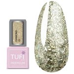 Гель-лак TUFI profi PREMIUM Diamond 02 платиновые крупные блестки 8 мл (0103032)
