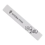 Пилочка для ногтей Victoria Vynn 180/240, прямоугольная белая