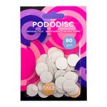 Replacement files white for pedicure disc on a soft base PODODISC STALEKS PRO M 80 grit (50 pcs)