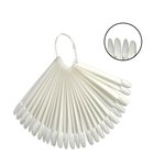 Tips BLING for gel polishes, white gels 50 pcs