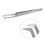 Professional eyelash tweezers Staleks Pro EXPERT 41 TYPE 6  (curved tweezers for volume extension,75')