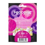 Сменные файлы белые для педикюрного диска на мягкой основе PODODISC STALEKS PRO XS 320 грит (50 шт)