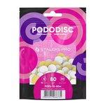 Сменные файлы белые для педикюрного диска на мягкой основе PODODISC STALEKS PRO S 80 грит (50 шт)