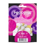 Сменные файлы белые для педикюрного диска на мягкой основе PODODISC STALEKS PRO M 100 грит (50 шт)