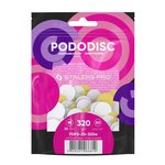 Replacement files white for pedicure disc on a soft base PODODISC STALEKS PRO M 320 grit (50 pcs)