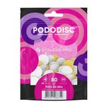 Replacement files white for pedicure disc on a soft base PODODISC STALEKS PRO M 80 grit (50 pcs)
