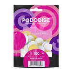 Сменные файлы белые для педикюрного диска на мягкой основе PODODISC STALEKS PRO L 100 грит (50 шт)