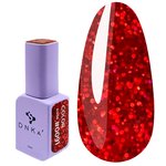 Гель-лак DNKa №0091 красный с блестками 12 мл (GPDC0091)