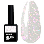 База NAILSOFTHEDAY Potal №17 молочный с разноцветной поталью 10 мл