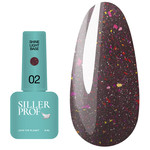 Цветная база SILLER Shine Light №02 красно-фиолетовый 8 мл