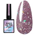 База NAILSOFTHENIGHT Reflective base 10 фиолетовый с блестками, 10 ml