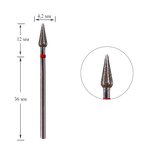 Diamond cutter Dark №119 red bud is long 042