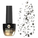 Топ для ногтей MAKEAR Top Black Dot без липкого слоя 8 мл