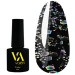 Гель-лак VALERI Color №101 черный с серебристым микроблеском 6 мл (VA101)