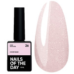База для ногтей NAILSOFTHEDAY Cover NEW Formula 26 нежный розовый с серебряным шиммером 10 мл
