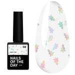 Топ NAILSOFTHEDAY Party top 06 с голографическими елками 10 мл
