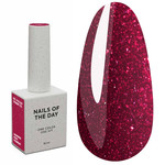 Gel polish NAILSOFTHEDAY Let's Special Charm dark pink with shimmer 10 ml