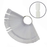 Palette for gel polishes BLING Square transparent 50 pcs